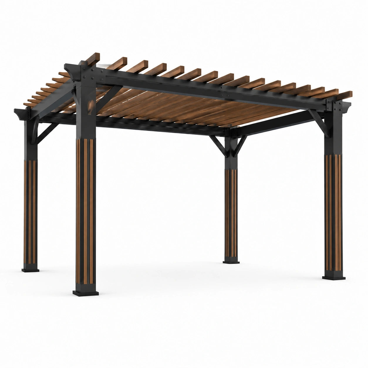 Pergola en aluminium et bois 300x400 cm