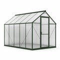 Serre de jardin en aluminium et polycarbonate alvéolaire vert